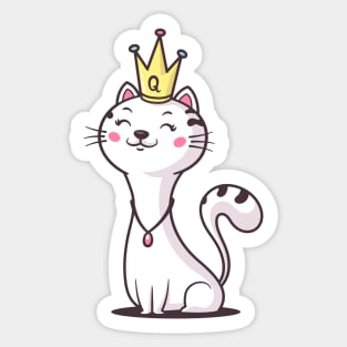 Cat Queen Sticker